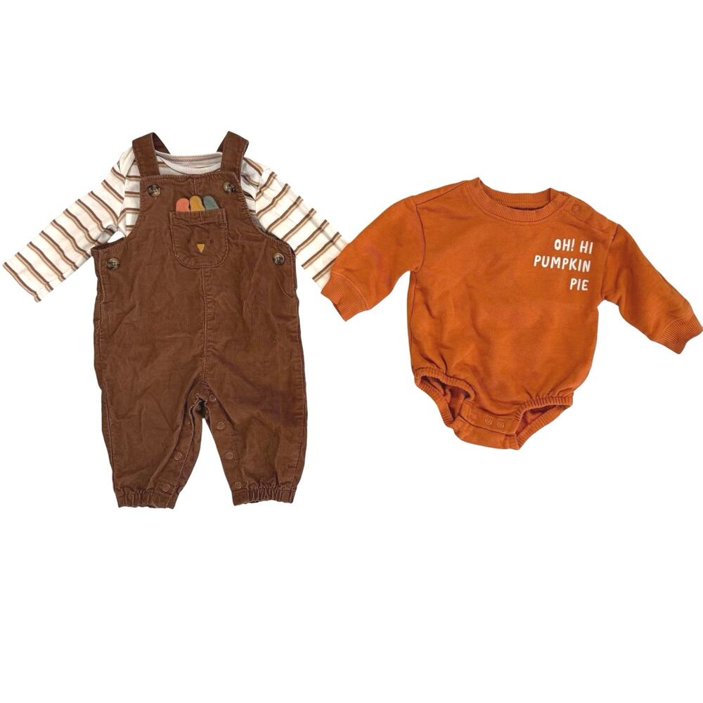 Carters Thanksgiving Baby Outfits Size 3M
